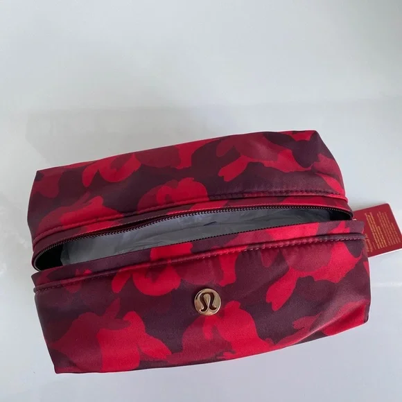 SOLD Lululemon New Year Feeling Ready Pouch Rabbit All Over Print Red Multi NWT - Picture 2 of 16